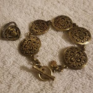 Lucky Brand bracelet and ring (sz 8)